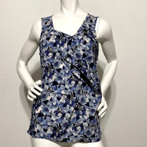 Ann Taylor Loft Office Siren Floral Top Size S